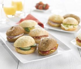 Minibroodjes Standaard, assorti van 4 stuks