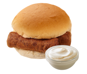 Broodje frikandel met 