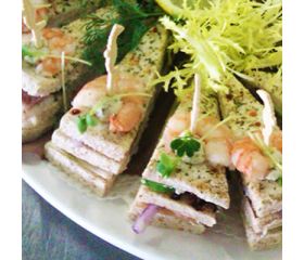 Luxe sandwich lunch, assorti van 4 stuks